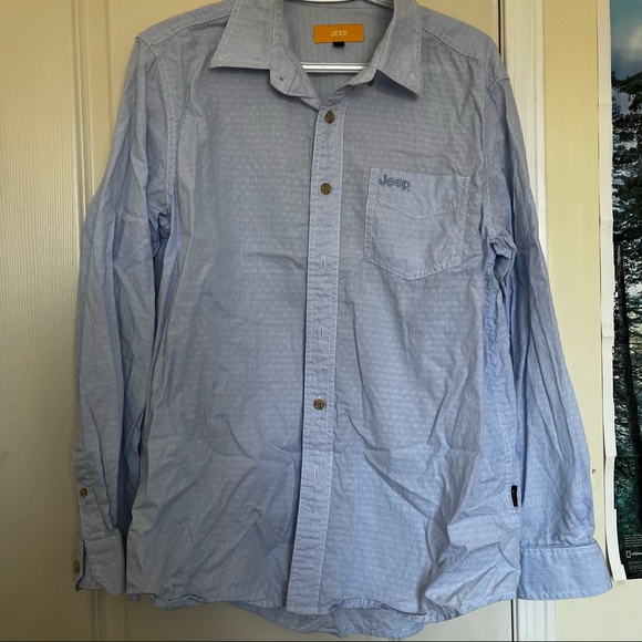 JEEP light blue button up shirt - Picture 4 of 6